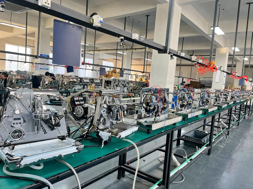 commercial espresso machine production line and quality control