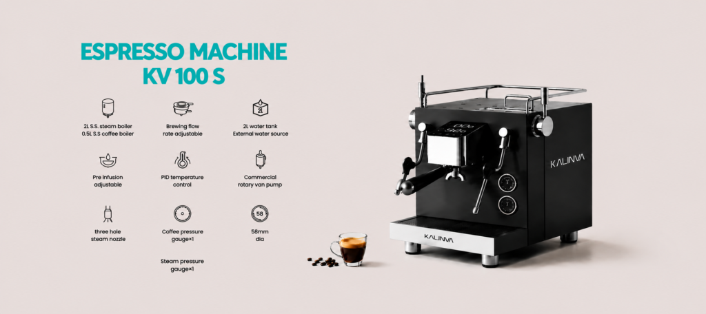 KALINVA KV100S commercial espresso machine for professional coffee shops and cafes